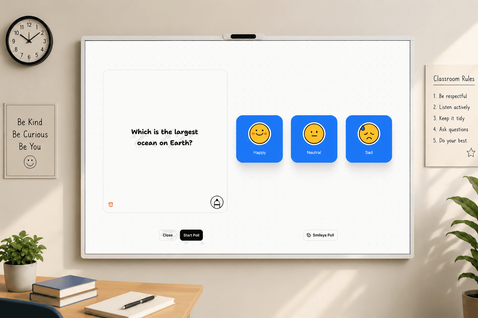 Poll experience mockup