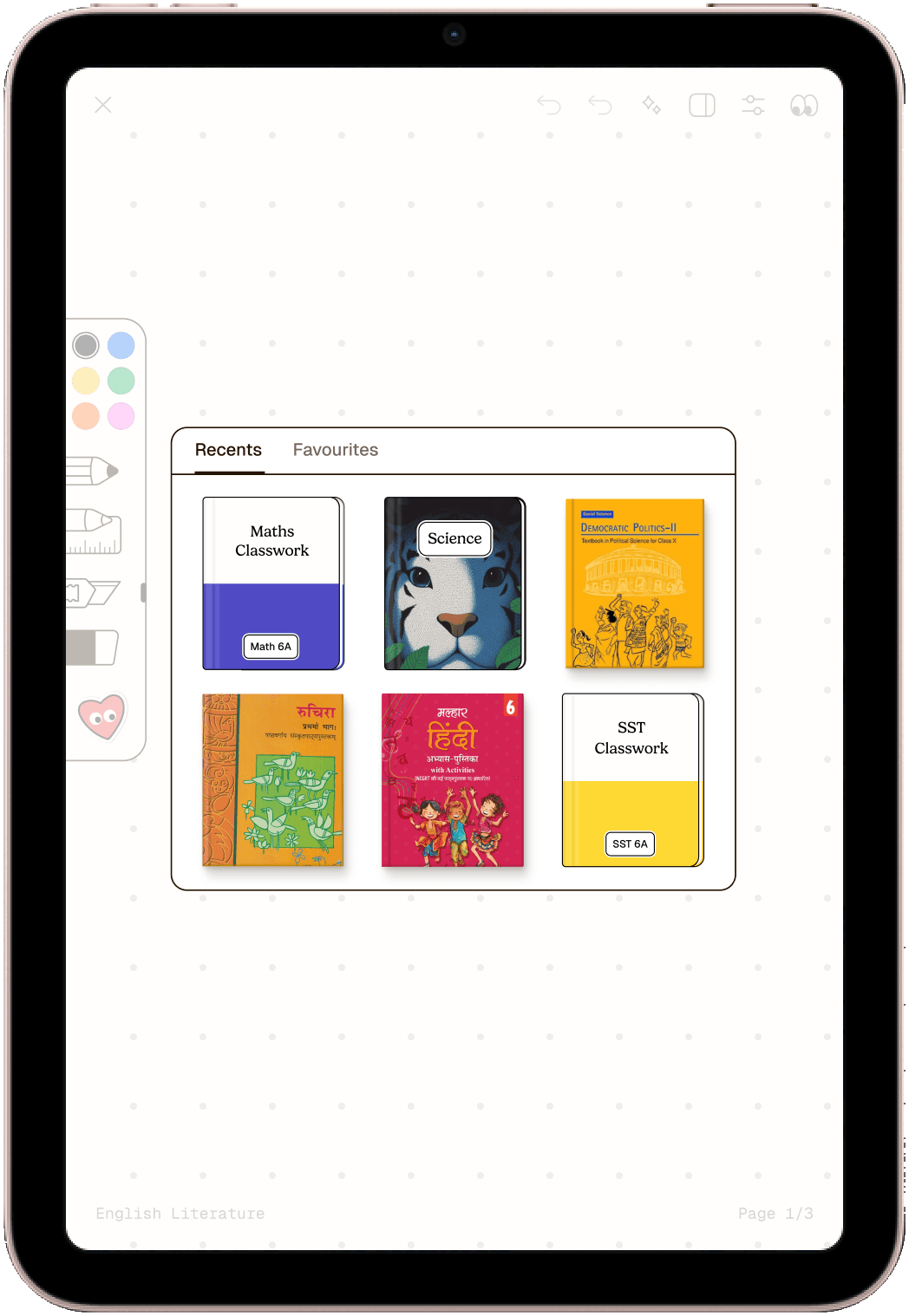 Iteration 1: switcher grid overlaying the toolbar