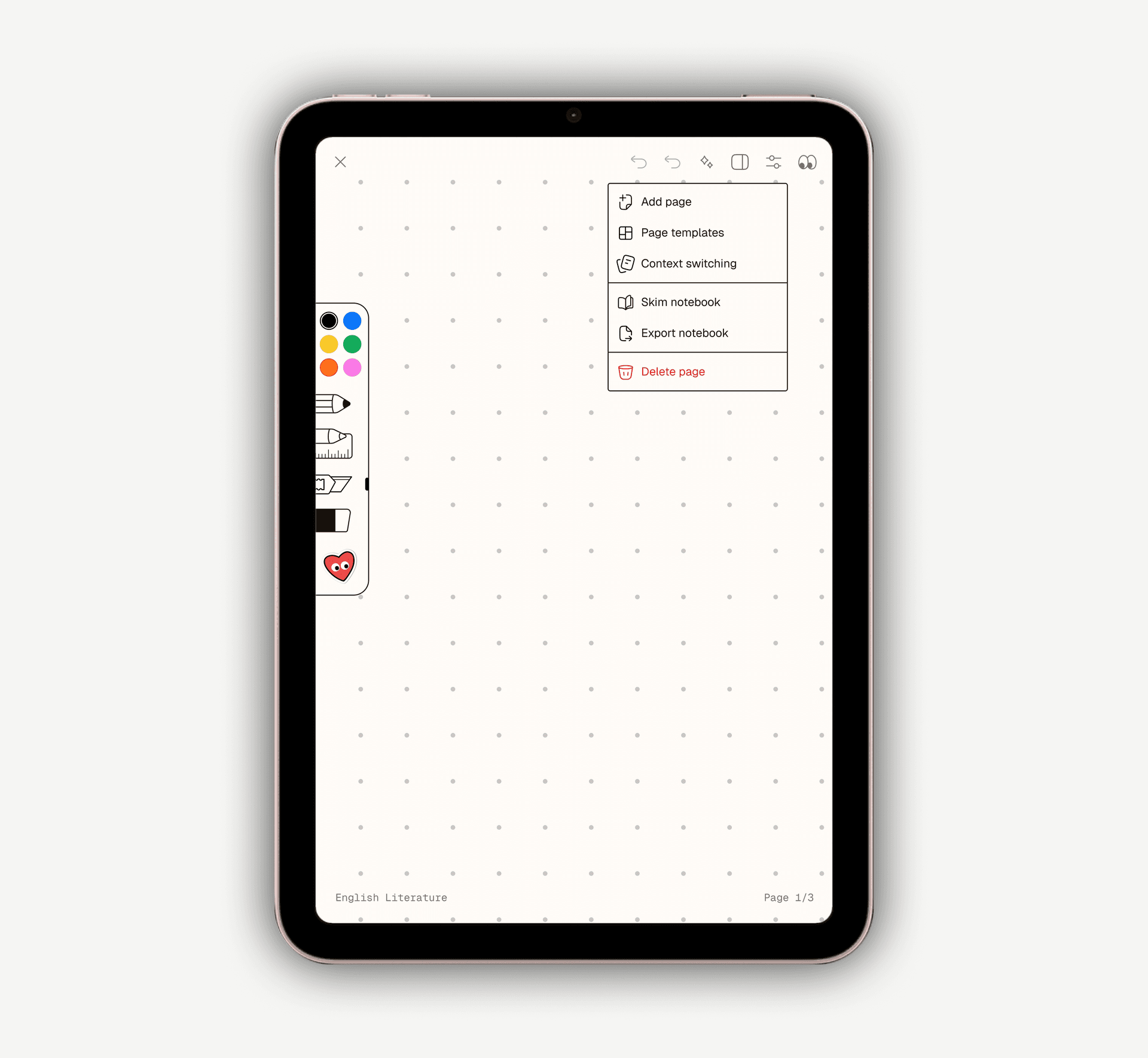 Toolbar action exploration